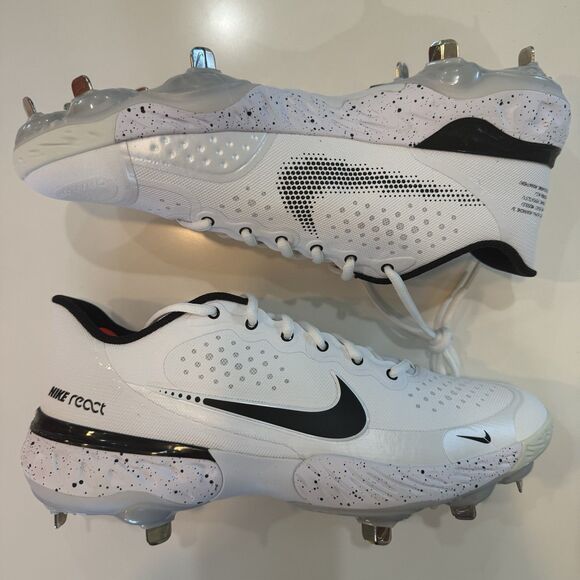 NIKE ALPHA HUARACHE ELITE 3 LOW ( WHITE ) BASEBALL CLEATS SIZE 10.5 CV3552-104 main image 8